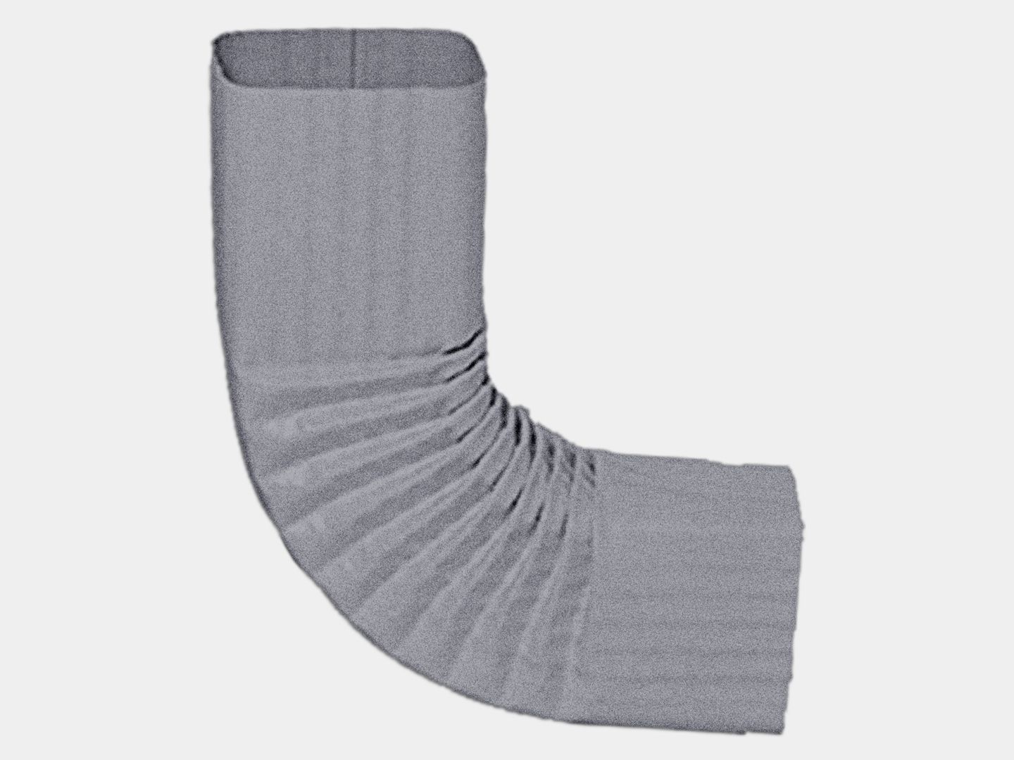 Square Corrugated Freedom Gray Elbow (B) Style