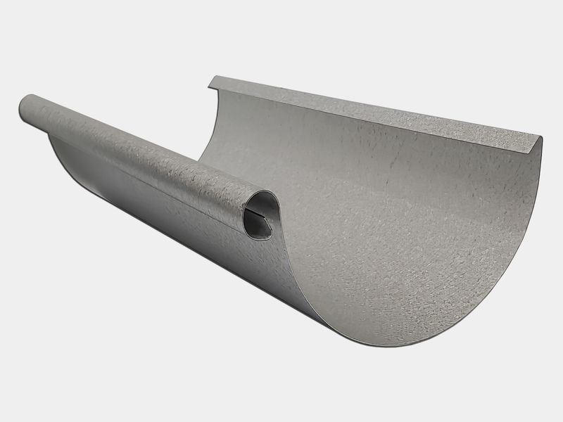 Euro Bead Freedom Gray Half Round Gutter