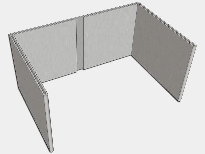 Hidden Mount Freedom Gray Downspout Strap