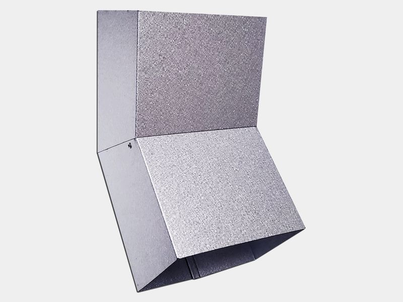 Plain Square Galvanized Steel Elbow (A) Style