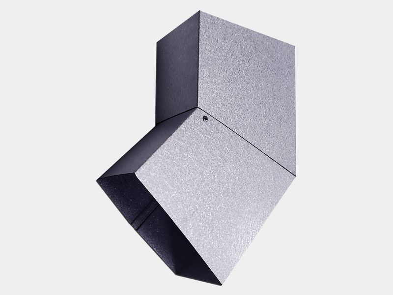 Plain Square G90 Galvanized Steel Elbow (B) Style