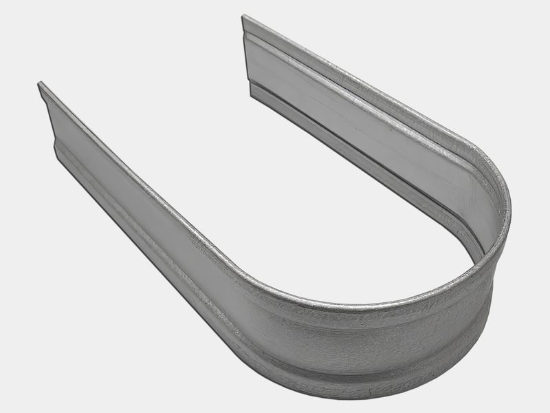 Round Freedom Gray Downspout Strap