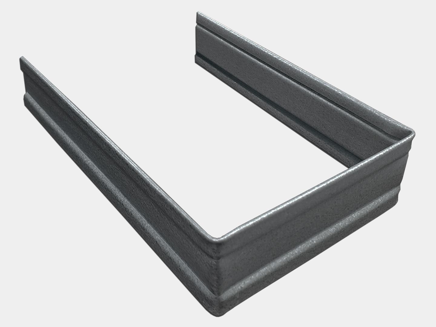 Plain Square Bonderized Steel Downspout Strap Plain Square Bonderized Steel Downspout Strap