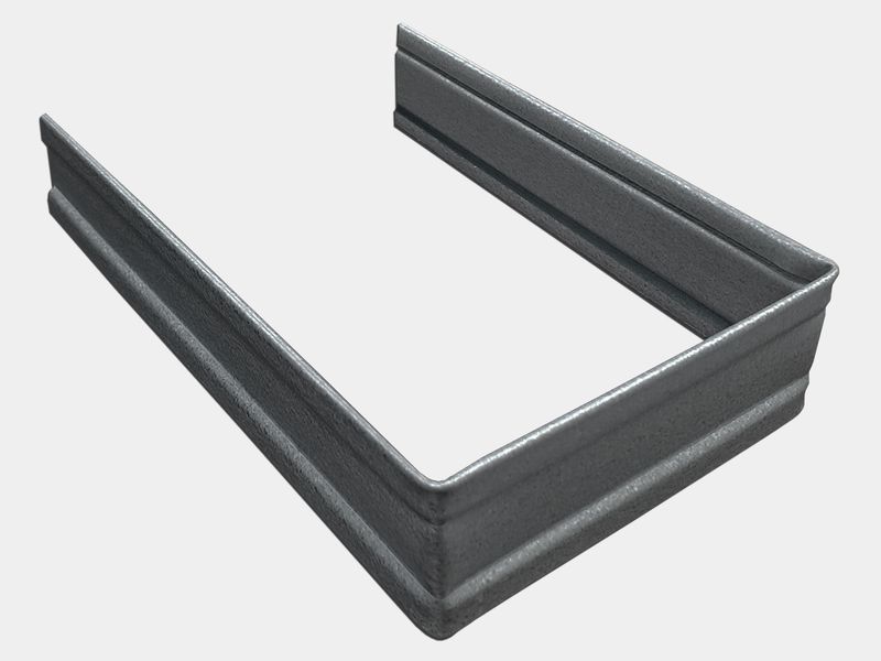 Plain Square Bonderized Steel Downspout Strap