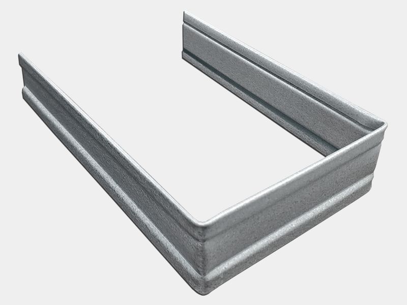 Plain Square Galvanized Steel Downspout Strap