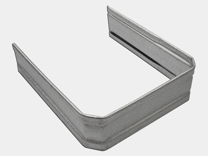 Corrugated Square Bonderized Steel Downspout Strap