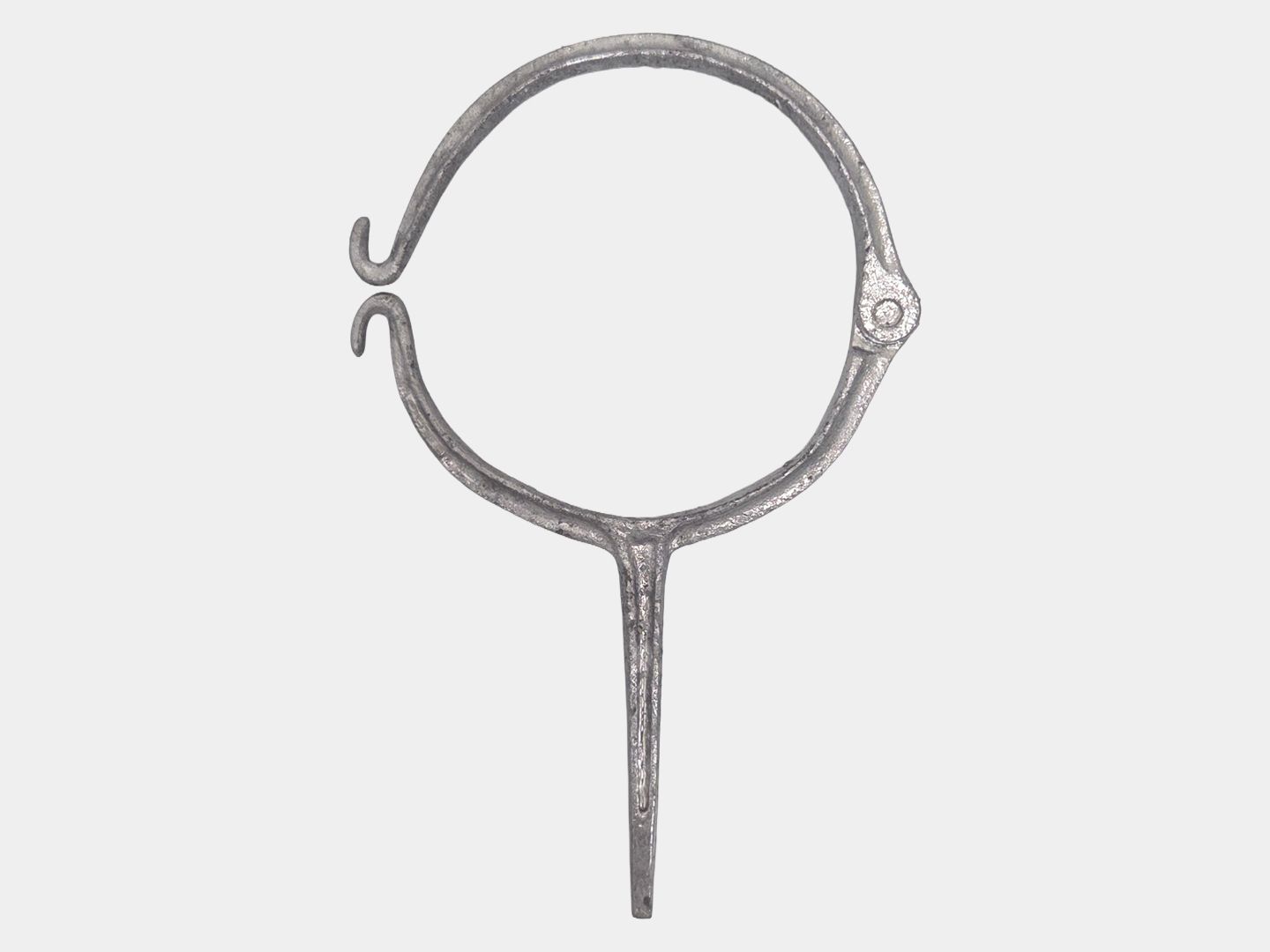 Plain Round Downspout Hook - Lead Coated Copper Coated