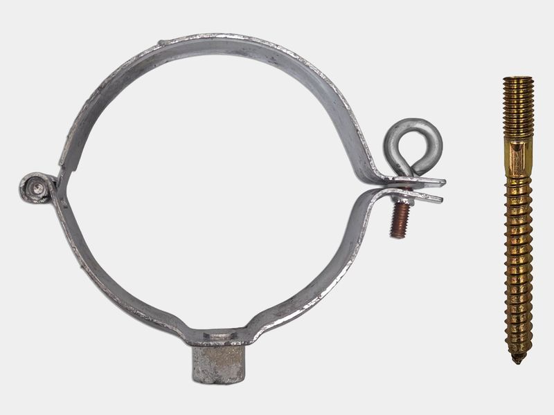 Lead Coated Copper Euro Plain Round Downspout Bracket with Screw