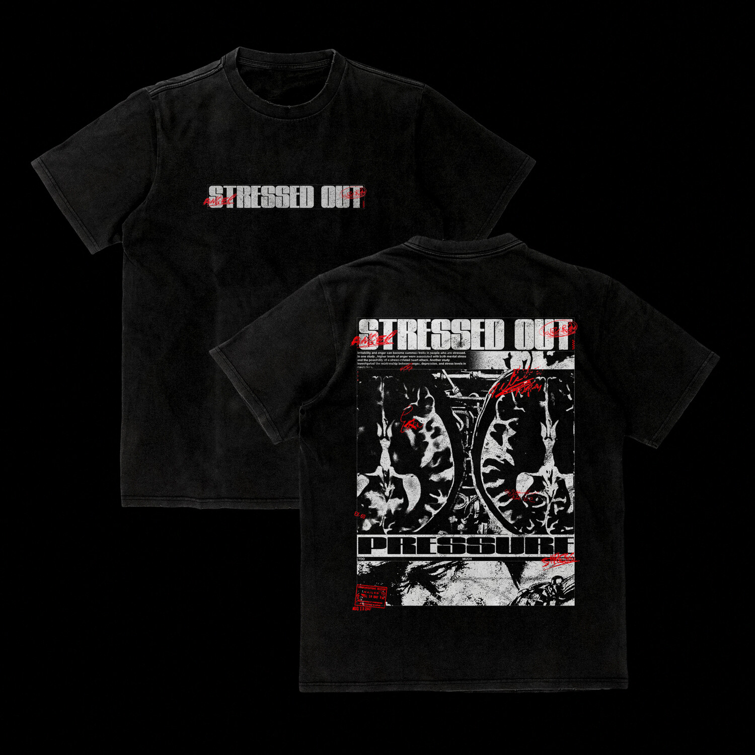 Stressed out Tee (Black)