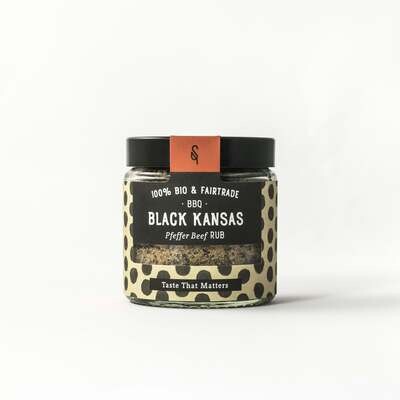BBQ Black Kansas - Bio-Rub von Soul Spice