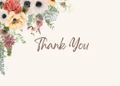 PRINTABLE Small Business Thank You card Folding Card