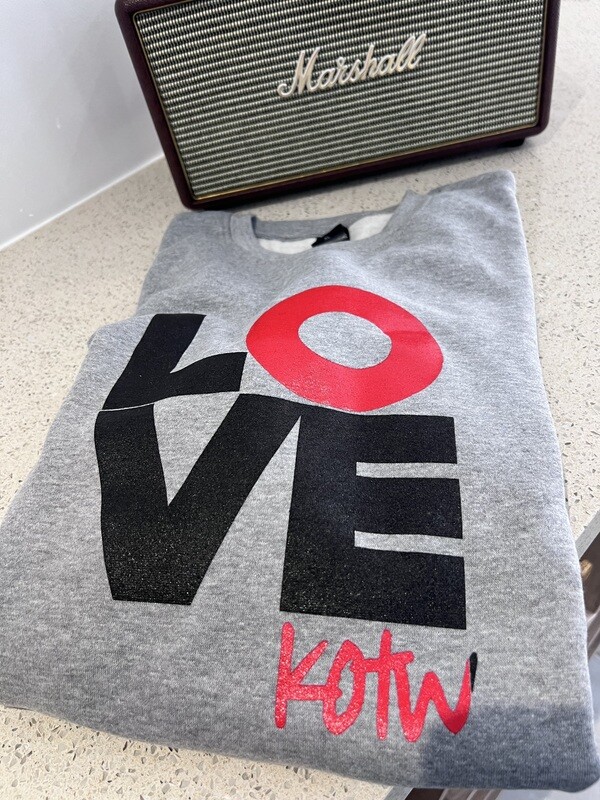 KOTW LOVE Grey Sweaters (Out of Stock)