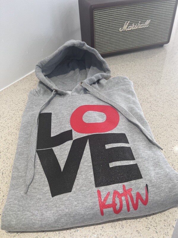 KOTW LOVE Grey Hoodies