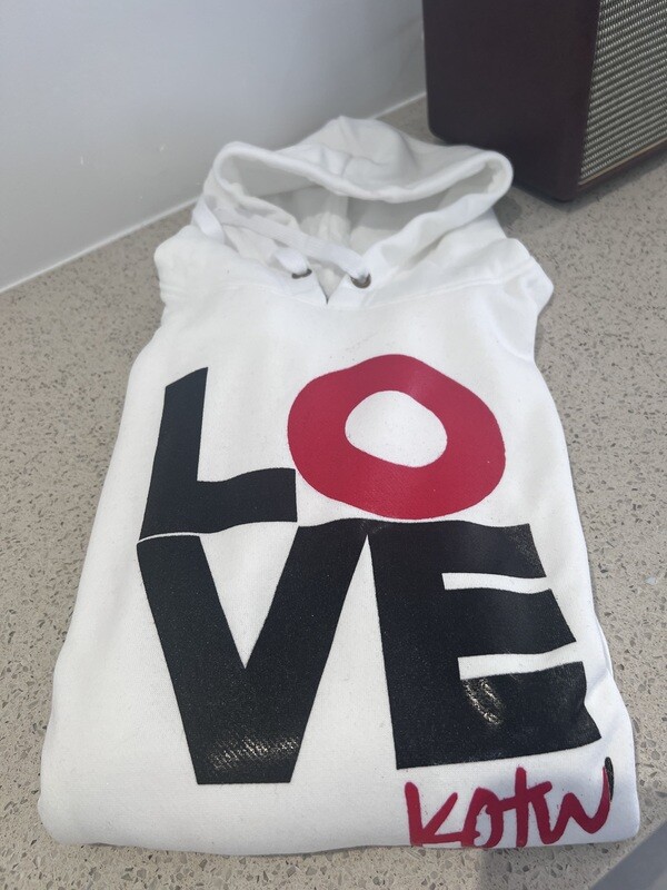 KOTW LOVE White Hoodies