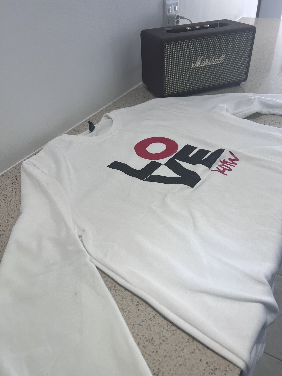 KOTW LOVE White Sweaters (Out of Stock)