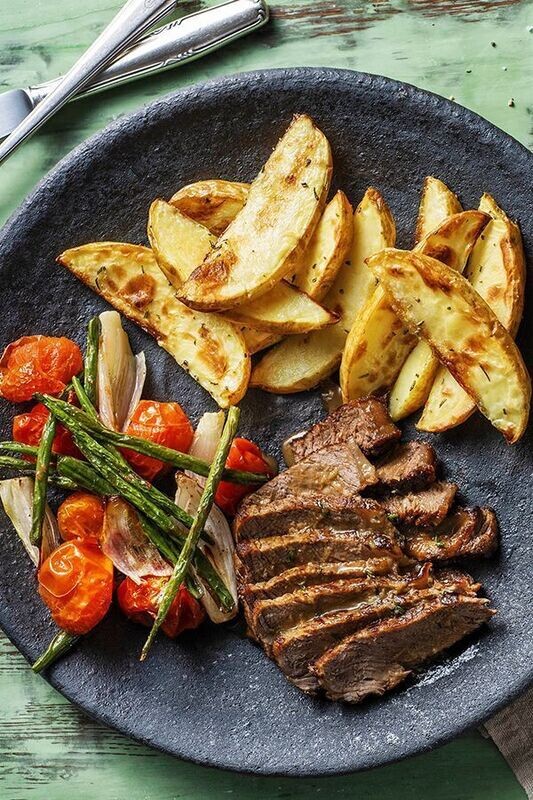 Grilled Steak and Vegetables