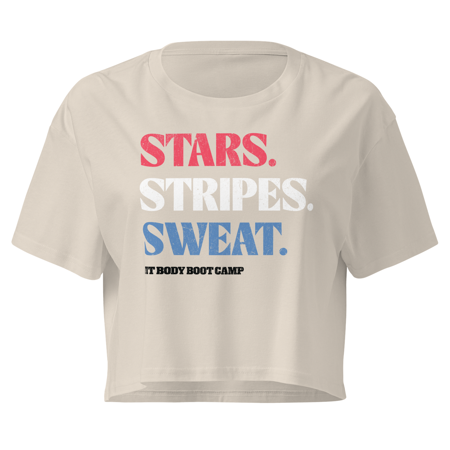 Stars. Stripes. Sweat. Crop Tee Stars. Stripes. Sweat. Crop Tee