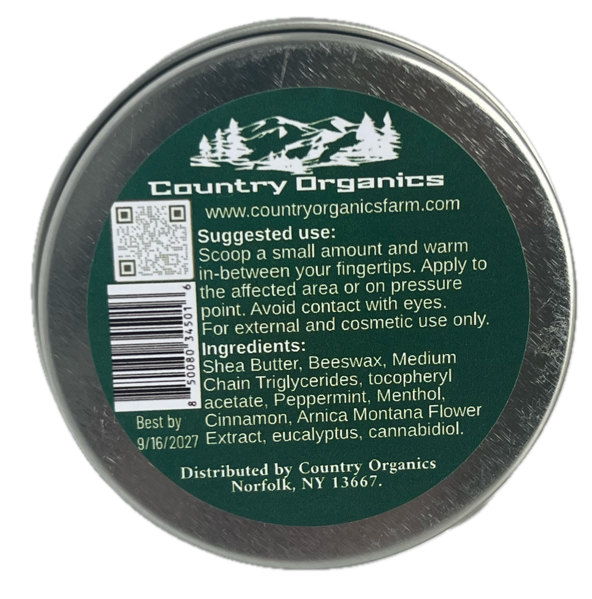 Menthol Peppermint CBD Balm (2500MG)