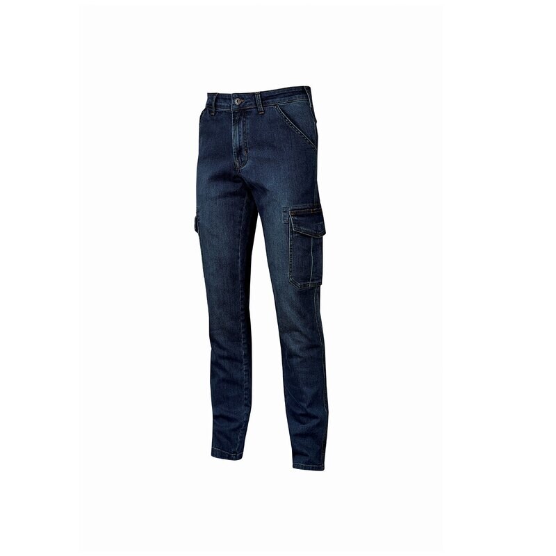 U-POWER TOMMI PANTALONE JEANS ELASTICIZZATO COLORE DEEP BLUE