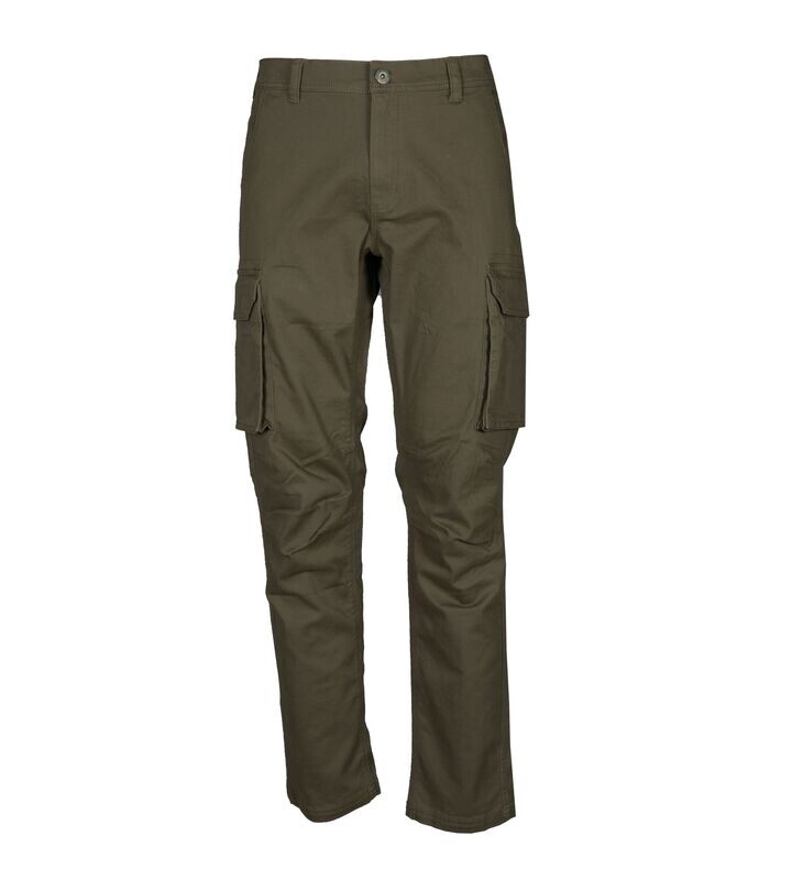 JRC SPALATO PANTALONE MULTITASCHE ELASTICIZZATO COLORE ARMY GREEN