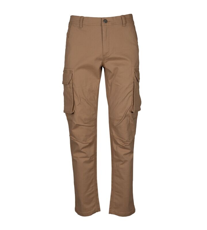 JRC SPALATO PANTALONE MULTITASCHE ELASTICIZZATO COLORE KAKI