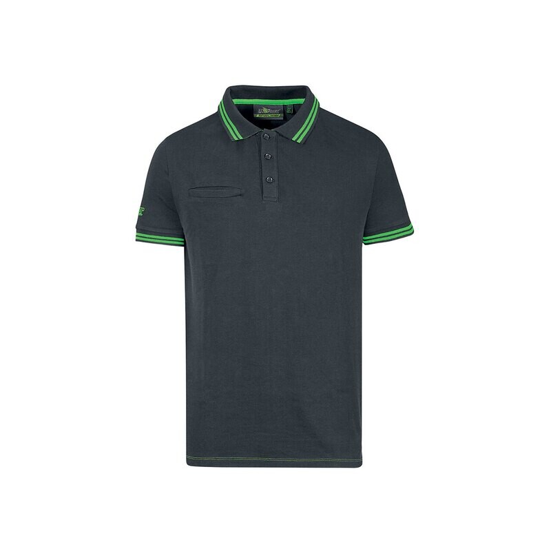 U-POWER POLO  MANICA CORTA WAY EY264RL COLORE ASPHALT GREY GREEN