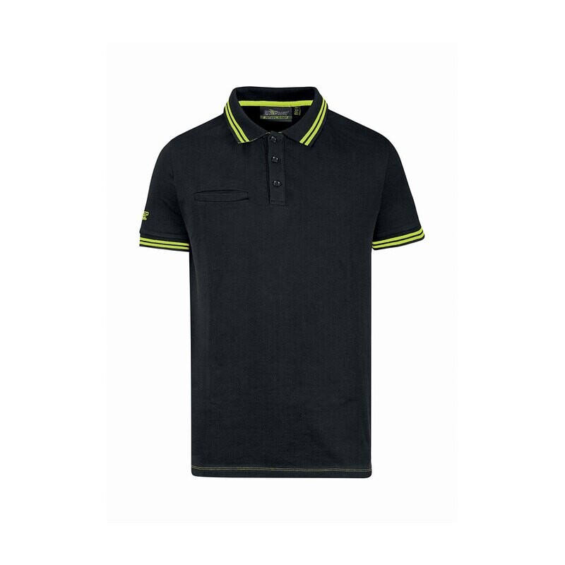 U-POWER POLO MANICA CORTA WAY EY264BC COLORE BLACK CARBON