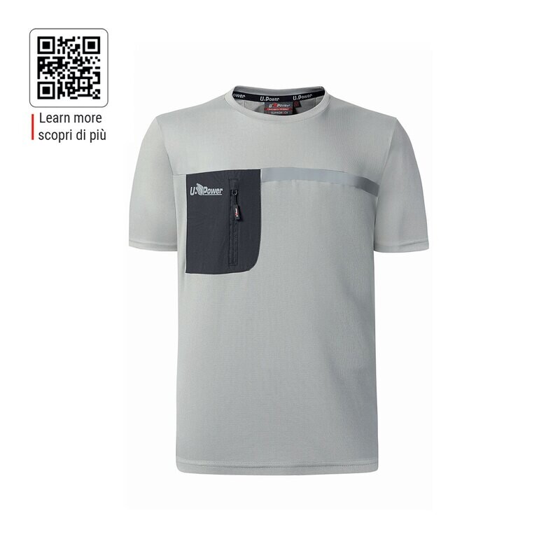 U-POWER T-SHIRT TECNICA CHRISTAL FU248LS COLORE LIME STONE