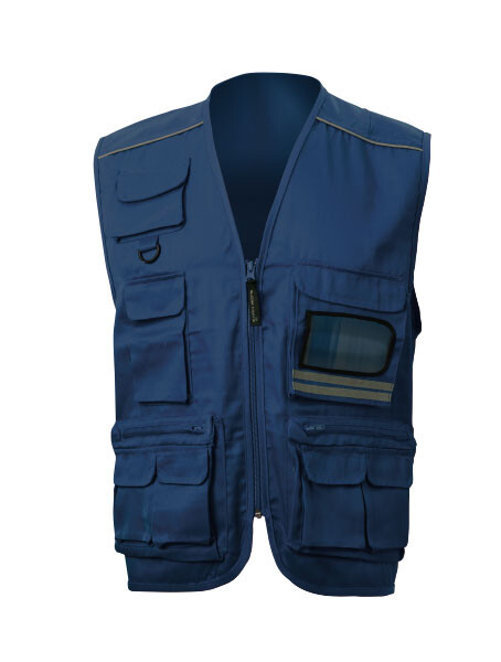 450 GILET SPORT MULTITASCHE AV COLORE BLU NAVY