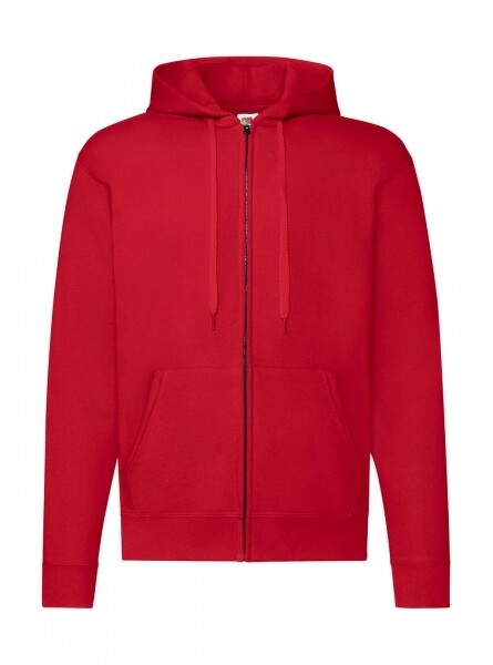FRUIT OF THE LOOM FELPA C/CAPPUCCIO ZIP INTERA F62062 COLORE ROSSO ( disponibile in 5/7 gg. richiedici informazioni)