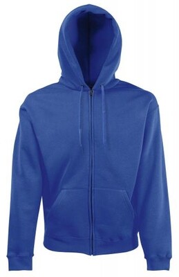 FRUIT OF THE LOOM FELPA C/CAPPUCCIO ZIP INTERA F62062 COLORE ROYAL ( disponibile in 5/7 gg. richiedici informazioni)