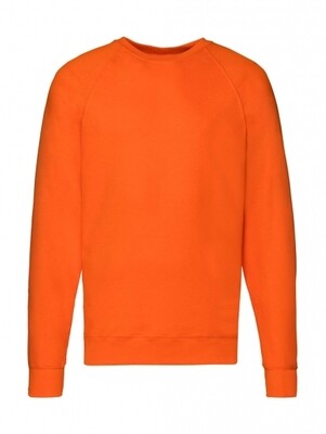 FRUIT OF THE LOOM FELPA GIROCOLLO LEGGERA F62138 COLORE ARANCIO ( disponibile in 5/7 gg. richiedici informazioni)