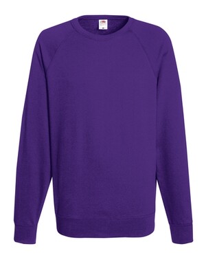 FRUIT OF THE LOOM FELPA GIROCOLLO LEGGERA F62138 COLORE VIOLA ( disponibile in 5/7 gg. richiedici informazioni)