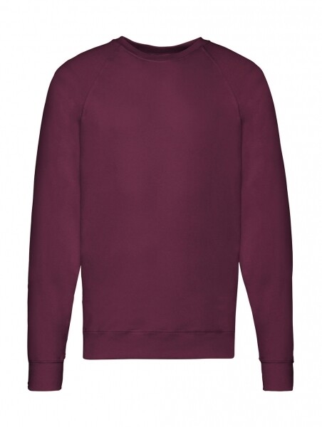 FRUIT OF THE LOOM FELPA GIROCOLLO LEGGERA F62138 COLORE BURGUNDY ( disponibile in 5/7 gg. richiedici informazioni)