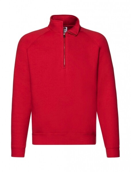 FRUIT OF THE LOOM FELPA 1/2 ZIP F62032 COLORE ROSSO ( disponibile in 5/7 gg. richiedici informazioni)
