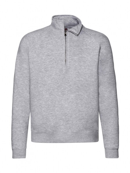 FRUIT OF THE LOOM FELPA 1/2 ZIP F62032 COLORE GRIGIO MELANGE ( disponibile in 5/7 gg. richiedici informazioni)