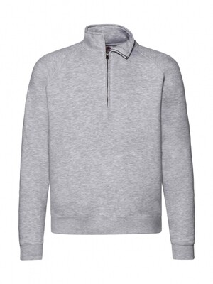FRUIT OF THE LOOM FELPA 1/2 ZIP F62032 COLORE GRIGIO MELANGE ( disponibile in 5/7 gg. richiedici informazioni)