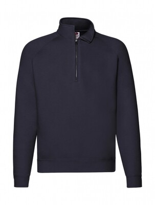 FRUIT OF THE LOOM FELPA 1/2 ZIP F62032 COLORE DEEP NAVY ( disponibile in 5/7 gg. richiedici informazioni)