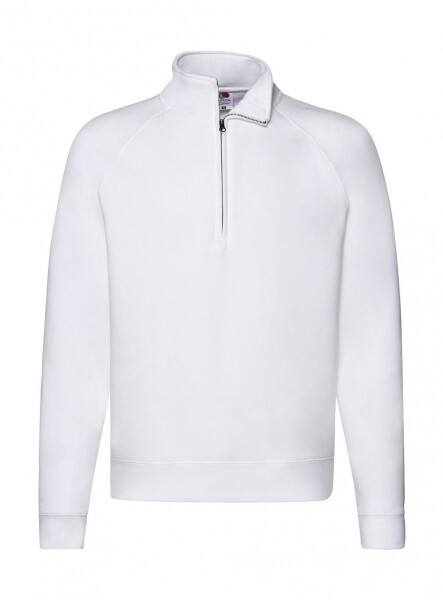 FRUIT OF THE LOOM FELPA 1/2 ZIP F62032 COLORE BIANCO ( disponibile in 5/7 gg. richiedici informazioni)