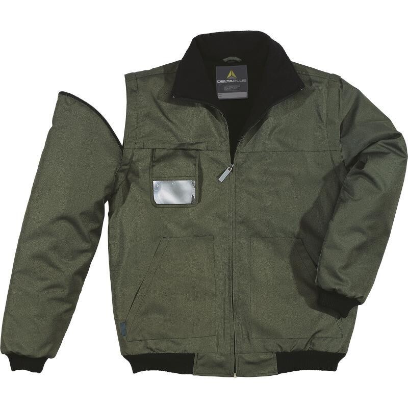 RENO GIUBBOTTO IN POLIESTERE OXFORD SPALMATO PU COLORE VERDE
