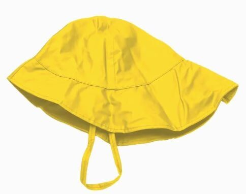 00375 MERLUZZO CAPPELLO IMPERMEABILE IN PVC GIALLO