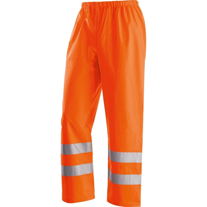 462110 AMBURGO Pantalone impermeabile fluorescente ALTA VISIBILITA' in poliestere/poliuretano COLORE ARANCIO