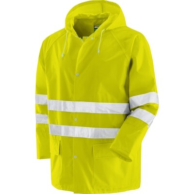 BREMA Completo giacca e pantalone alta visibilità in tessuto poliestere/PVC COLORE GIALLO