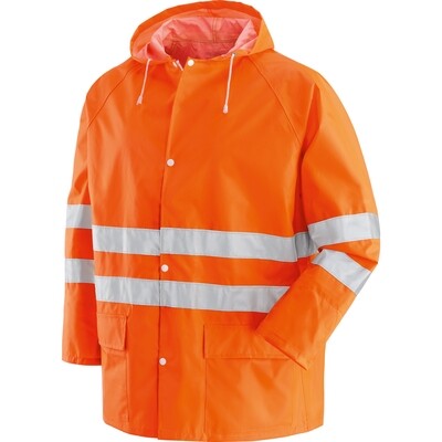 BREMA Completo giacca e pantalone alta visibilità in tessuto poliestere/PVC COLORE ARANCIO
