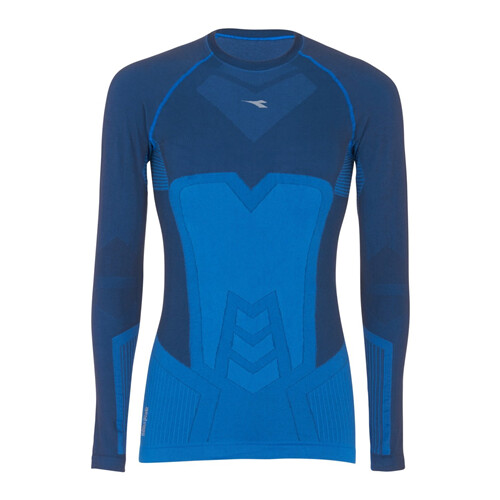 DIADORA 171186 MAGLIA TERMICA  HIDDEN POWER LS T-SHIRT ACT MANICA LUNGA COLORE BRIGHT BLU