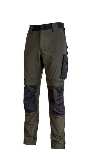 U-POWER PANTALONE TECNICO ATOM COLORE DARK GREEN