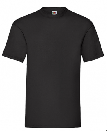 T-SHIRT FRUIT OF THE LOOM M/M NERO (disponibili in 5/7 gg, richiedi info)