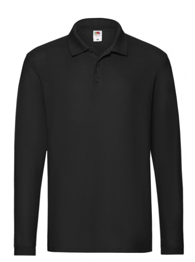 POLO FRUIT OF THE LOOM M/L NERO (disponibili in 5/7 gg, richiedi info)