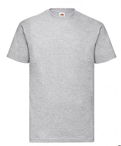 T-SHIRT FRUIT OF THE LOOM M/M HEATHER GREY (disponibili in 5/7 gg, richiedi info)