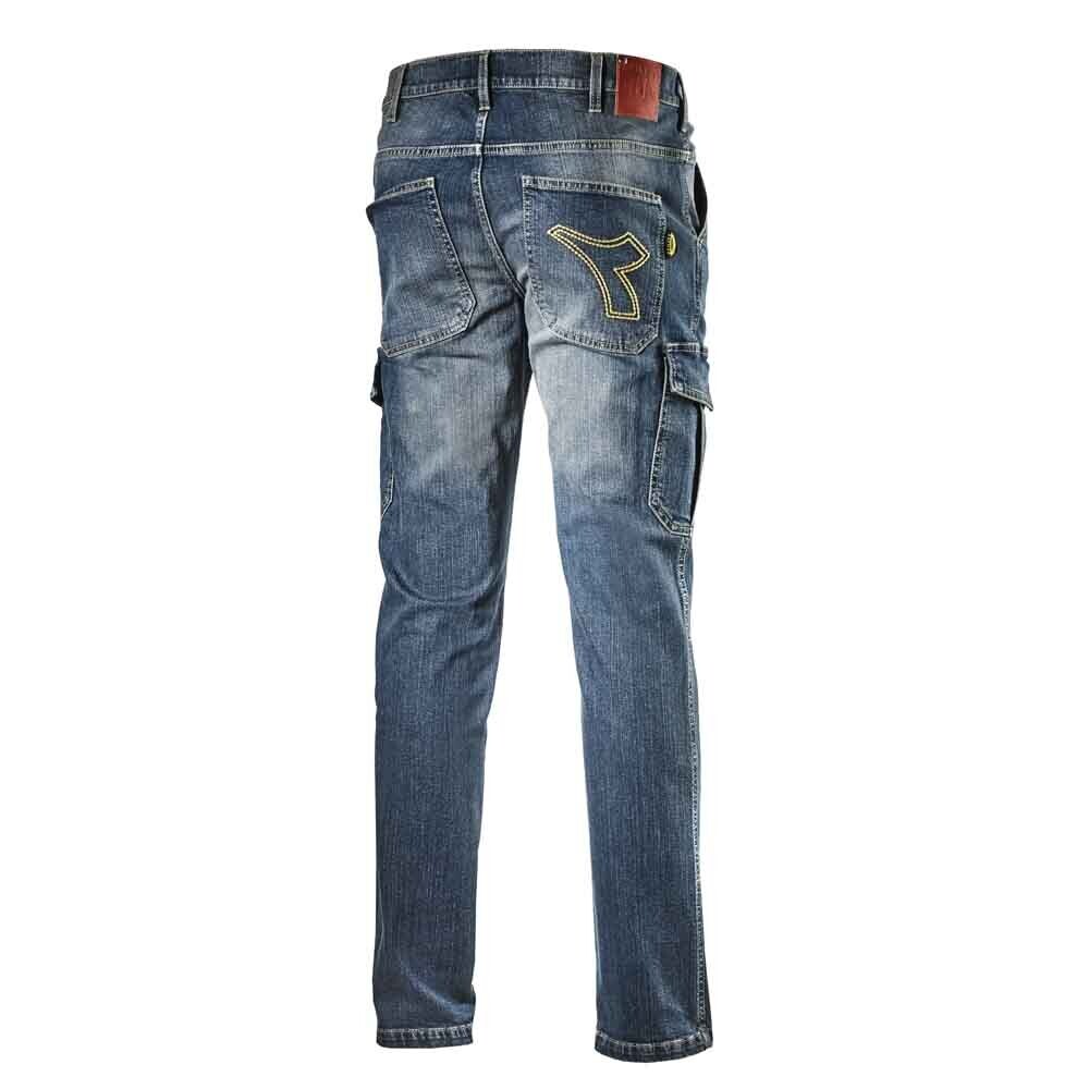 PANTALONE JEANS STONE CARGO C6207 BLU
